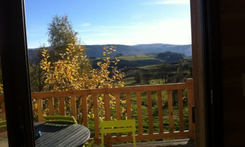 vue de la terasse du chalet Loz'air